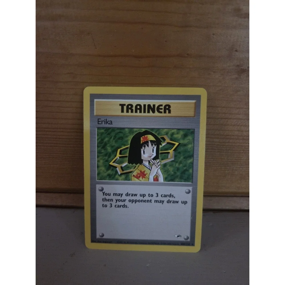 Erika 100/132 (1999-2000) Pokémon TCG Gym Heroes Trainer Card)